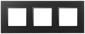 ЭРА Elegance Classic рамка пластик СУ 3 мест., антрацит 14-5013-05  60585