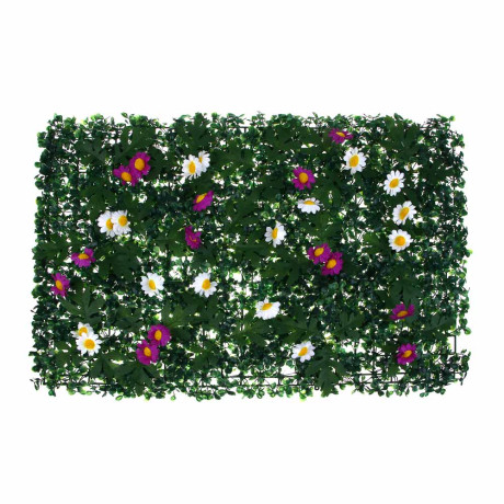 INBLOOM Изгородь искусственная Полевые цветы белые/фиолетовые 60х40см, PE