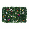 INBLOOM Изгородь искусственная Полевые цветы белые/фиолетовые 60х40см, PE