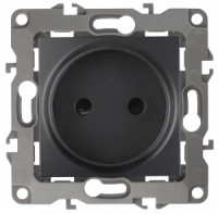 ЭРА 12 мех. роз. СУ 1 мест. 16А антрацит, автоклеммы 12-2105-05 6509