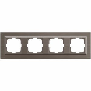 OVIVO Рамка СУ 4 местн. QUANTUM, медь, 405-330000-228