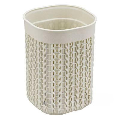 Стакан для щеток Вязание бел.ротанг М2237 х16