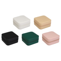 Шкатулка для украшений, 9,5x9,5x5 см, ПВХ, 5 цветов