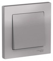 Systeme Electric AtlasDesign выкл. СУ 1 кл. алюм. (пл.осн.) ATN000312 (10!)