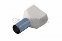 REXANT наконечник штыревой втулочный изол. НШВИ(2) F-14мм 2х16мм, беж цена за шт (100!), 08-2813