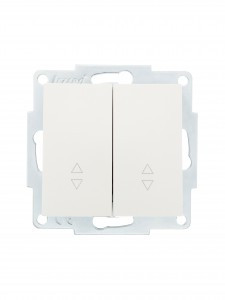 Lezard VESNA мех. выкл. СУ 2 кл. 10А (проходн.) перламутр (корп. ABS)  742-3088-106