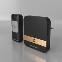 Elektrostandard Звонок беспроводной 200м 80х80х65 черный DBQ24M WL 52 мелодии IP44 a047172