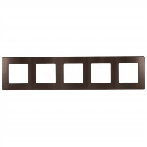 ЭРА 12 рамка СУ 5 мест. САТИН, бронза 12-5105-13 9356