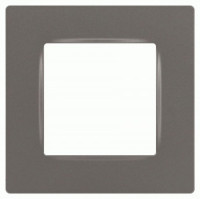 ЭРА 12 рамка СУ 1 мест. Классик, титан 12-5201-16