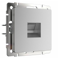 Werkel мех. роз. телеф. СУ 1 мест. RJ-11 (серебряный) W1182006  a051516