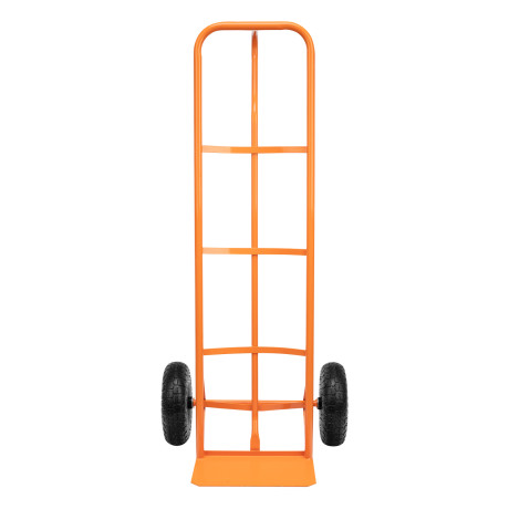 Тележка ручная двухколесная НТ1805, грузоподъемность 150 кг, пневматические колеса D 260 мм, платформа 350 х 235 мм Сибртех