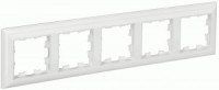 IEK BRITE Рамка СУ 5 мест. РУ-5-Бр пластик белый/белый BR-M52-12-K01