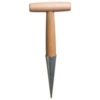 Лункообразователь (HD1054) с деревянной ручкой 28*11см (150)