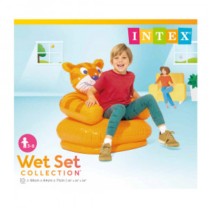 INTEX Кресло надувное детское &quot;Животные&quot;, 65x64x74см, до 35кг, 68556NP