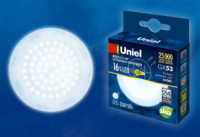 Uniel GX53 св/д 16W(1400lm) 6500K 6K 75х30 матовая LED-GX53-16W/6500K/GX53/FR