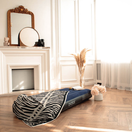 INTEX Матрас надувной CLASSIC DOWNY, с технологией ФАЙБЕР-ТЭК, 191х76x25см, до 136кг, 64756