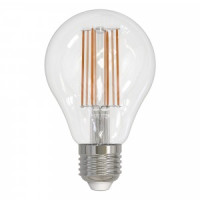Uniel Sky ЛОН A70 E27 15W(1600lm 360°) 3000K 2K филамент прозрачная 67x116 LED-A70-15W/3000K/E27/CL
