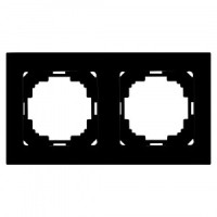 Nilson рамка 2 мест. TOURAN  черный глянец 24220092