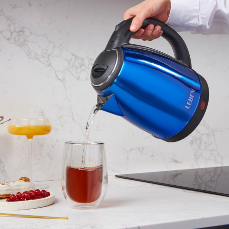 LEBEN Чайник электрический 1,8л, 1500Вт, нерж. сталь, 4 цвета