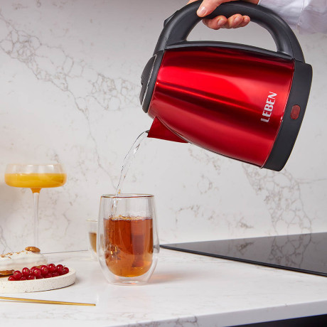 LEBEN Чайник электрический 1,8л, 1500Вт, нерж. сталь, 4 цвета