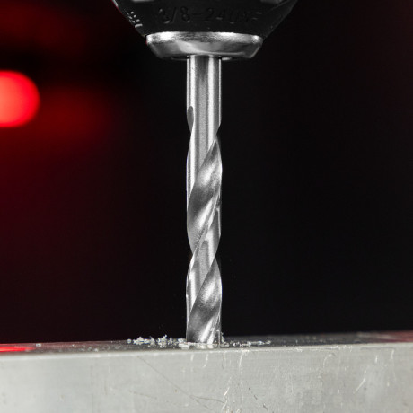 Набор сверл по металлу, 1-10 мм (через 0.5 мм) HSS 19 шт, металлическая коробка, цилиндрический хвостовик Matrix