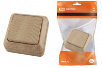 TDM Ладога выкл. ОУ 1 кл. 10А сосна (10!) SQ1801-0043