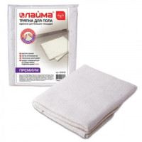 Тряпка д/мытья пола ЛАЙМА премиум, 60х75 см, хлопок+вискоза, пл. 200 г/м2, 600838