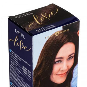 ESTEL LOVE Стойкая крем-краска для волос тон 5/7 Шоколад