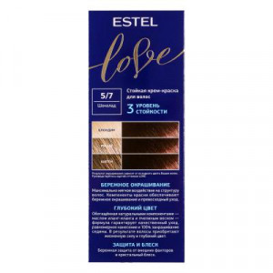 ESTEL LOVE Стойкая крем-краска для волос тон 5/7 Шоколад
