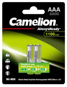 Ак-р Camelion R03 1100mAh Ni-MH BL2 Always Ready