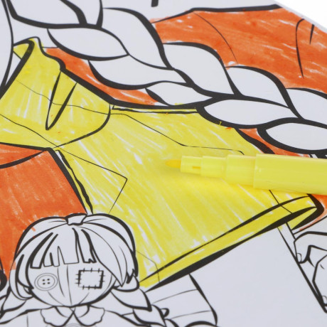 BY Набор пакетов для раскрашивания, 2 шт + фломастеры, 5шт, 27x21x11см, 2 вида набора