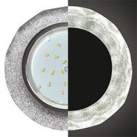 Ecola GX53 H4 LD5313 св-к Стекло Круг с вогн.гран.подсв. 4K Хром-Сереб.блеск 38x126 SS53RCECH (10!)