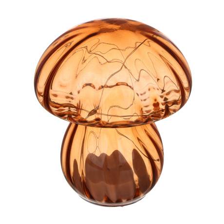 Светильник LED в виде гриба, 13,5x13,5x13,5 см, стекло, 2xААА, арт.07-43