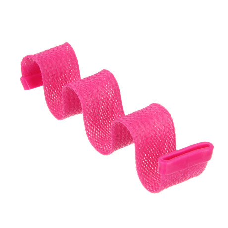 Бигуди-волны с крючком для укладки волос ЮНИLOOK, 25х3см, пластик, нейлон, 12шт, 2 цвета, ACS-70