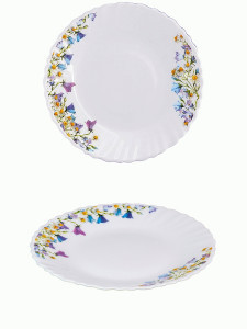 Тарелка десертная Колокольчики 19см стекло (кратность 6шт!!!) МФК MFK21064