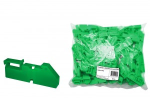 TDM изолятор на DIN рейку зеленый (100!) SQ0810-0003