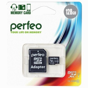 Флэш-карта (памяти) MicroSDXC 128GB High-Capacity Class 10) Perfeo UHS-1