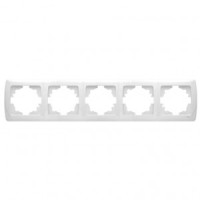 VIKO by Panasonic Carmen Рамка 5 мест. (пост.) гориз. белый 90571105-RU (Турция)