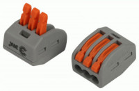 ЭРА клемма СМК 222-412 с рычагами 3х(0,08-2,5(4)мм2), 32А (уп.4шт, цена за уп) 67938