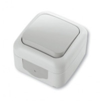 VIKO by Panasonic PALMIYE  выкл. 1 кл. ОУ бел. 10А IP54 90555401