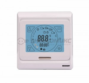 REXANT термостат (терморег.) элек. сенс СУ 16A R91XT прогр, 2датч.t.:вынос.3м/встр. БЕЛЫЙ 51-0533