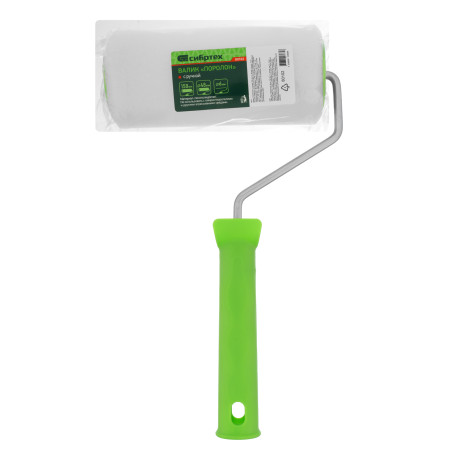 Валик "Поролон" с ручкой, 150 мм, D 48 мм, D ручки 6 мм Сибртех