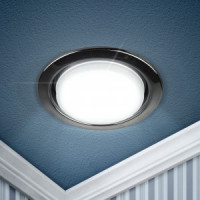 ЭРА св-к встр. под лампу GX53 220V 13W черный металл KL35 BK/1 (аналог 646305) 3428