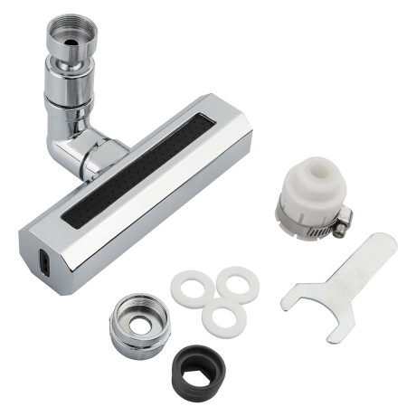 Аэратор-насадка для кухонного смесителя, 4 режима, хром