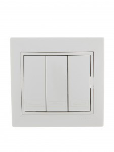 Lezard Мира выкл. СУ 3 кл. 10А бел. (корпус PC) 701-0202-109