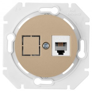 Bylectrica РЕТРО ПРОВАНС мех. телеф. роз. 1 мест. СУ корп. ABS, (ТР4-6301 шампань)