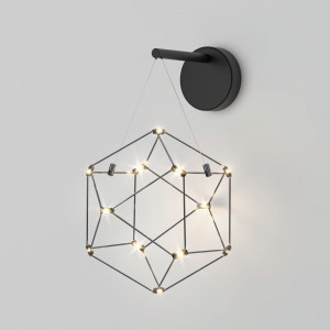 Eurosvet Бра 6W 4000K 447lm 235х172х312 мет черный жемчуг Uma 90310/1 Умный дом a062503