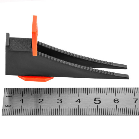 Система выравнивания плитки (СВП) комплект: зажимы, клинья (50/50 шт) упаковка ведро Сибртех