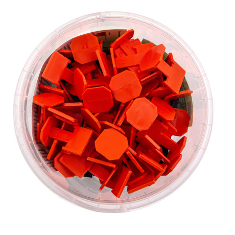 Система выравнивания плитки (СВП) комплект: зажимы, клинья (50/50 шт) упаковка ведро Сибртех