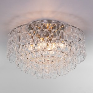 Bogate's Люстра 8x40W E14 600х600х400 металл прозрачный/никель Cappio 380/8 a068800